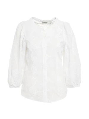 Biała koszula damskie Ss24 Himon's