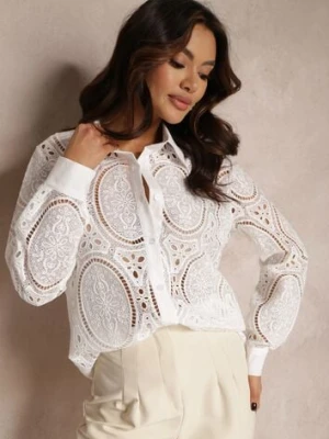 Biała Koszula Koronkowa Cleree elsa.m by may