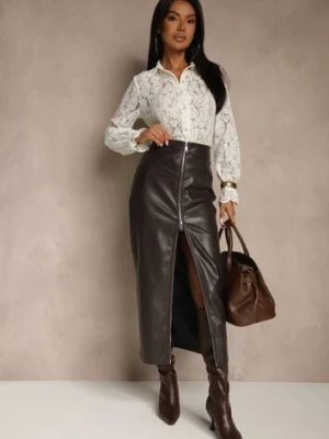 Biała Koszula Koronkowa na Guziki Acameda elsa.m by may