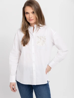Biała koszula oversize K-CELLI Volcano