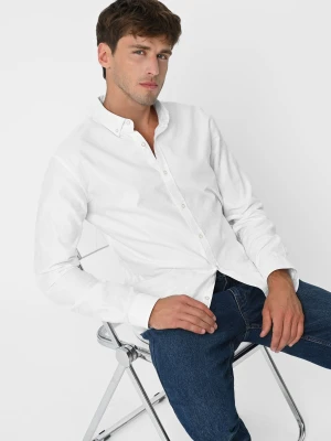 Biała koszula, Slim Fit, K-SALIX Volcano