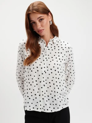 Biała koszula w grochy Top Secret