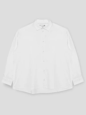 Biała koszula z długim rękawem KINDNESS IS SO GANGSTER Reporter