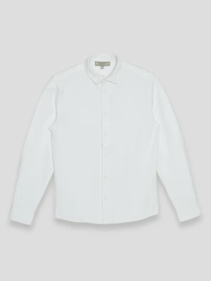 Biała koszula z długim rękawem Reporter