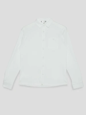 Biała koszula z długim rękawem Reporter