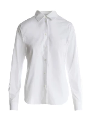 Biała Koszula z Poplinu Aspesi