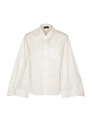 Biała Koszula Z Szerokimi Rękawami Roberto Collina