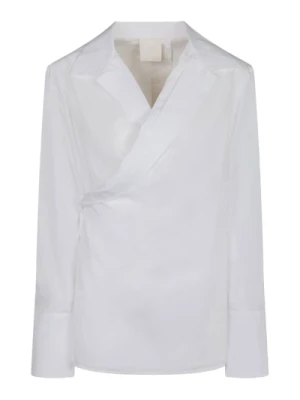 Biała Koszula z Zapinanym Przodem Klasyczny Krój Givenchy