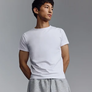 Biała koszulka basic slim fit House
