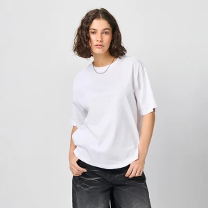 Biała koszulka basic z okrągłym dekoltem House