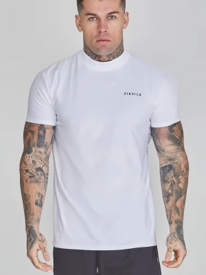 Zdjęcie produktu Biała koszulka męska typu muscle fit SikSilk