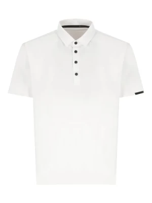 Biała Koszulka Polo Krótki Rękaw RRD