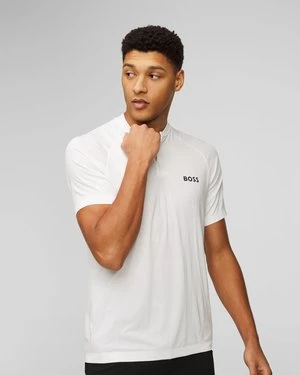 Biała koszulka polo męska BOSS X MATTEO BERRETTINI Pariq MB