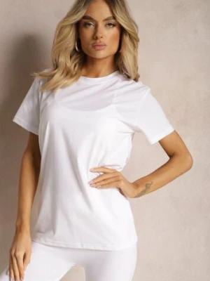 Biała Koszulka z Bawełny o Fasonie T-shirt Lormarka