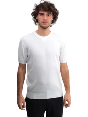 Biała Koszulka z Cienkiej Bawełny Kangra