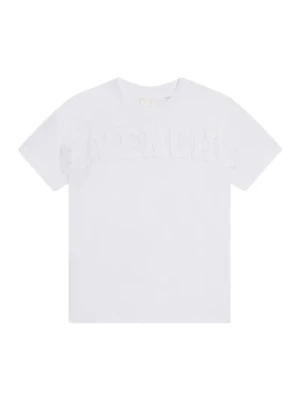Biała koszulka z haftowanym logo 4G dla dzieci Givenchy