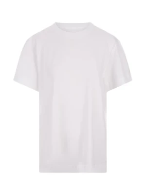 Biała koszulka z haftowanym podpisem Givenchy