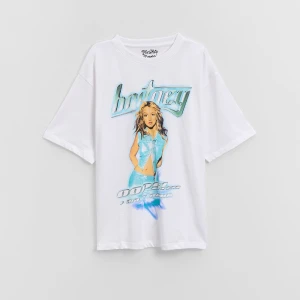 Biała koszulka z nadrukiem Britney Spears House