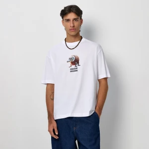 Biała koszulka z nadrukiem Crocolini Cocosini House