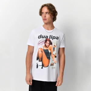 Biała koszulka z nadrukiem Dua Lipa House