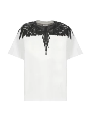 Biała koszulka z nadrukiem Icon Wings Marcelo Burlon