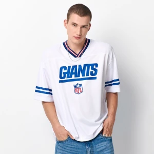 Biała koszulka z nadrukiem New York Giants House