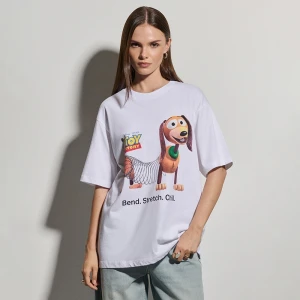 Biała koszulka z nadrukiem Toy Story House