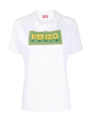 Biała koszulka z okrągłym dekoltem Kenzo