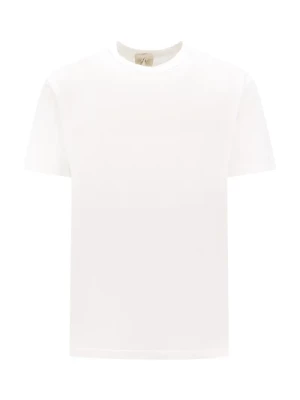 Biała koszulka z okrągłym dekoltem Ten C