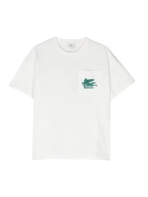 Biała Koszulka z Pegasusem Etro