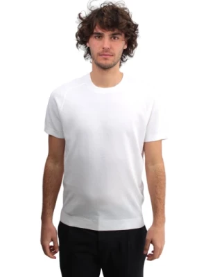 Biała Koszulka z Raglanowym Rękawem Kangra