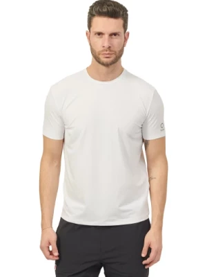 Biała koszulka z technicznym materiałem Suns