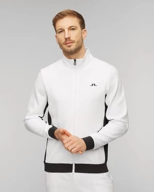 Biała Kurtka Męska J.lindeberg Callum Zip Jacket J Lindeberg