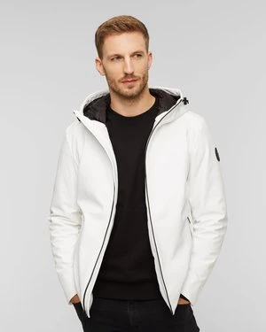 Biała kurtka męska Woolrich Pacific Soft Shell Jacket