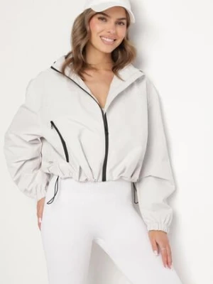 Biała Kurtka Wiatrówka o Kroju Oversize Natilessa ann gissy