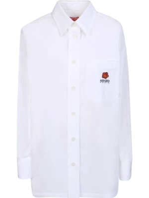 Biała Oversize Koszula Damska Kenzo