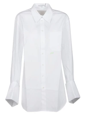 Biała Oversize Koszula z Mankietami JW Anderson