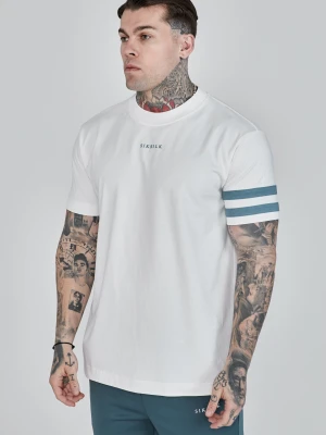 Biała oversize koszulka męska SikSilk