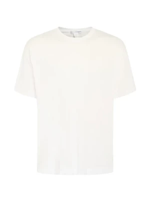 Biała Oversizeowa Koszulka z Logo Comme des Garçons
