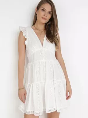 Biała Sukienka Agniga