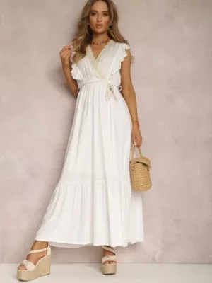 Biała Sukienka Ampanie