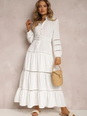 Biała Sukienka Basetes elsa.m by may