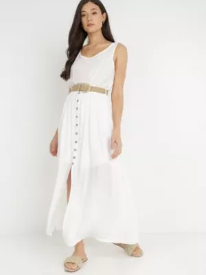 Biała Sukienka Cherinoe