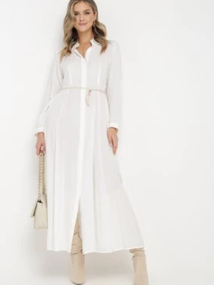 Biała Sukienka Controllable rosa