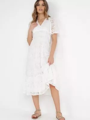 Biała Sukienka Delenia