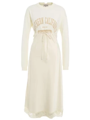Biała Sukienka dla Kobiet Semicouture