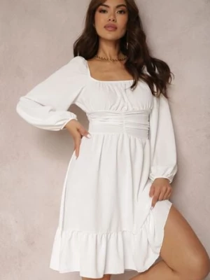 Biała Sukienka Megadia j studio