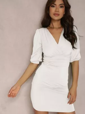 Biała Sukienka Nemynome