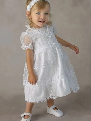 Biała sukienka niemowlęca do chrztu Marianna Balumi