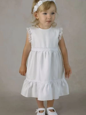 Biała sukienka niemowlęca do chrztu Marysia Balumi